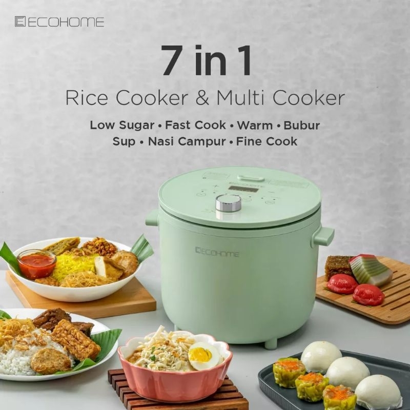 Jual ECOHOME Rice Cooker Low Carbo GREEN Shopee Indonesia