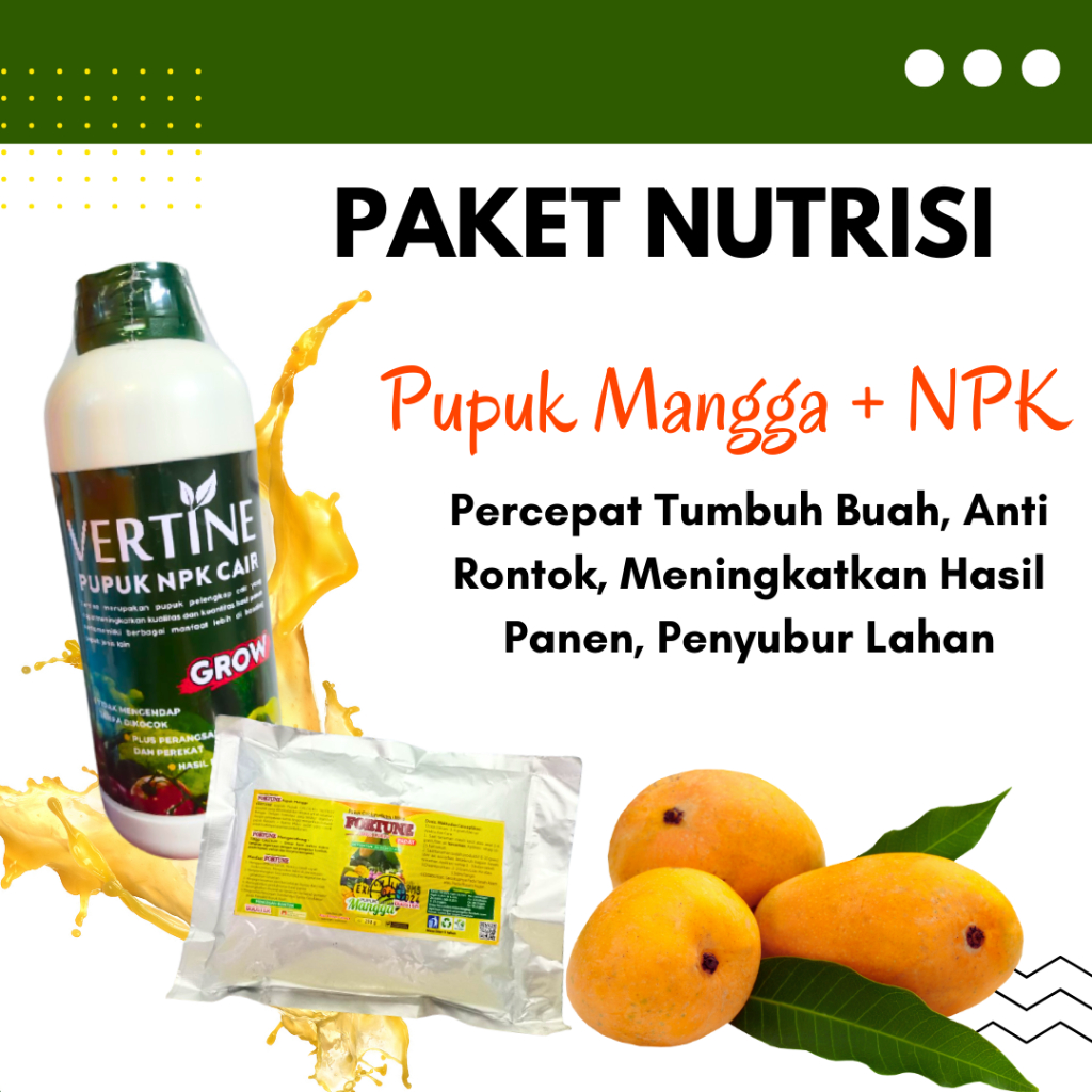 Jual Pupuk Organik Pelebat Buah Dan Booster Mangga, NPK Cair Perangsang ...