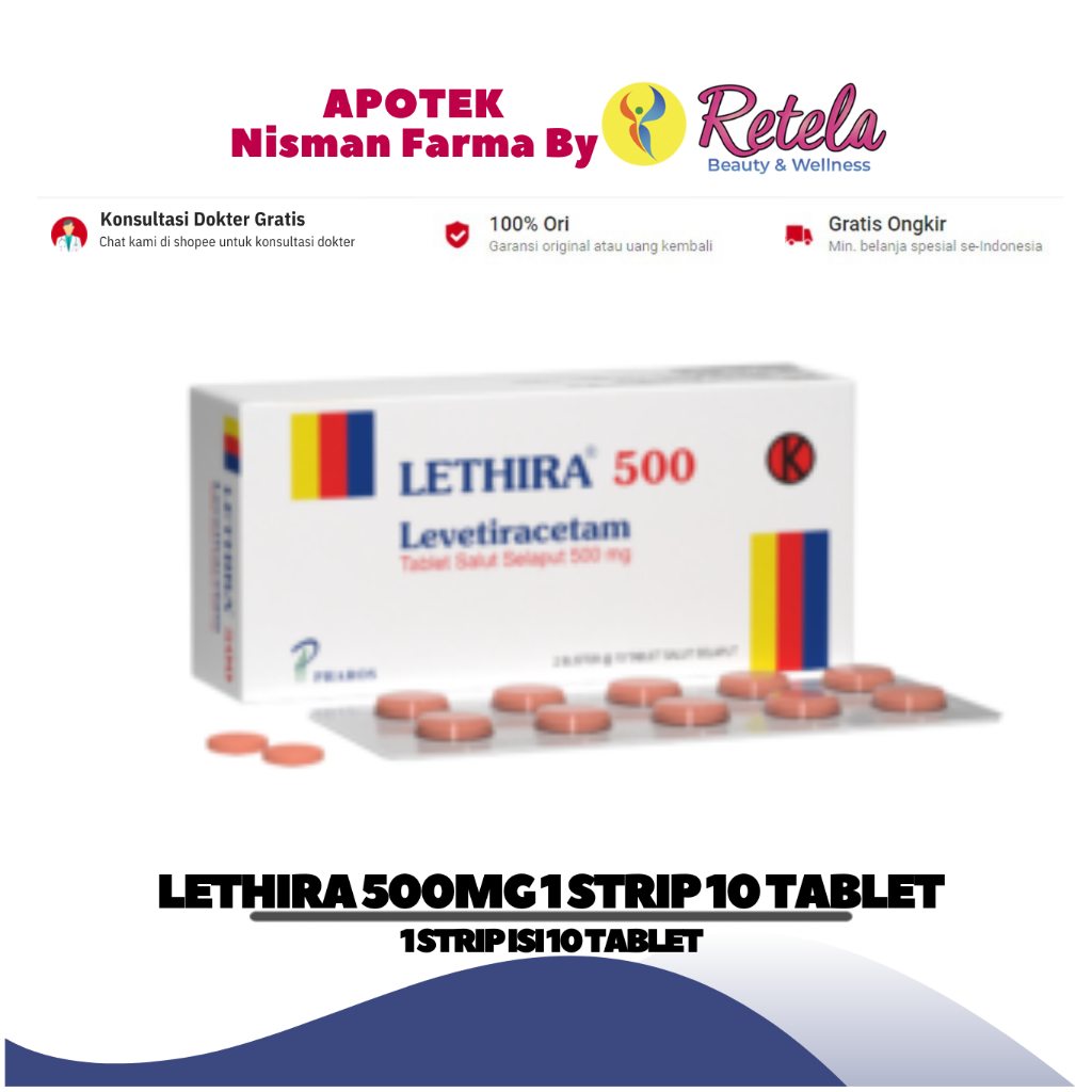 Jual LETHIRA 500MG 1 STIP 10 TABLET Shopee Indonesia