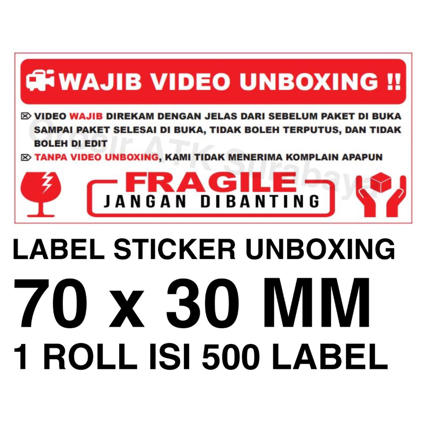 Jual Sticker Stiker Label Fragile Jangan Di Banting Video Unboxing