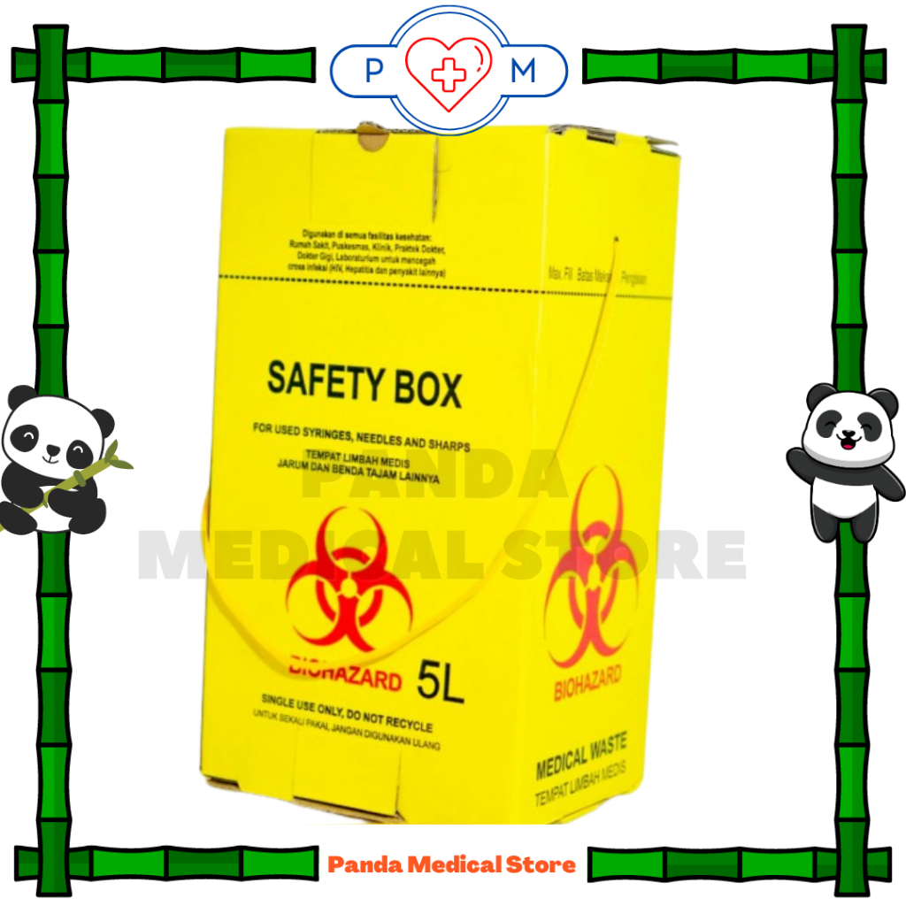 Jual Safety Box / Kotak Sampah Limbah Medis 5ltr | Shopee Indonesia