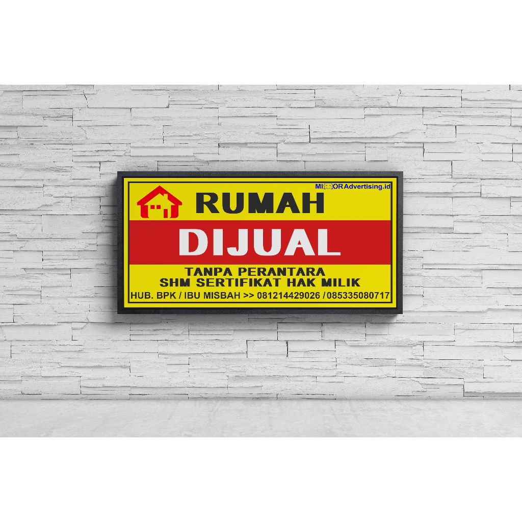 Jual KITAJAYA Falahnaa - Spanduk Rumah Dijual / Disewakan / Dikontrakan ...