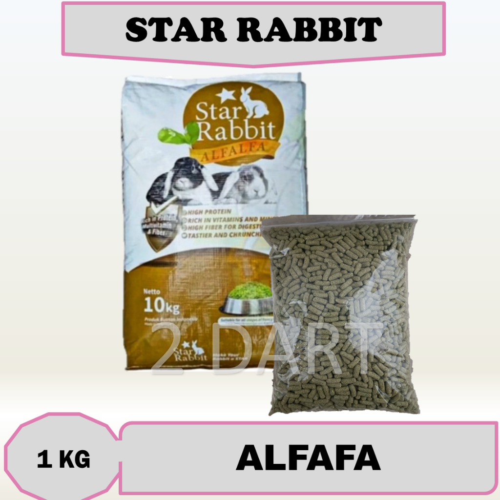 Jual STAR RABBIT REPACK Makanan Kelinci Rabbit Food 1 kg | Shopee Indonesia
