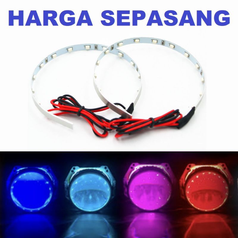 Jual Lampu LED Devil Eye Projector 360 Demon Eye Projie BiLED 2.5 Inci ...