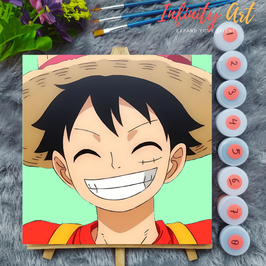 Jual Paint by Number [ One Piece ] Monkey D Luffy Jerami Paint By