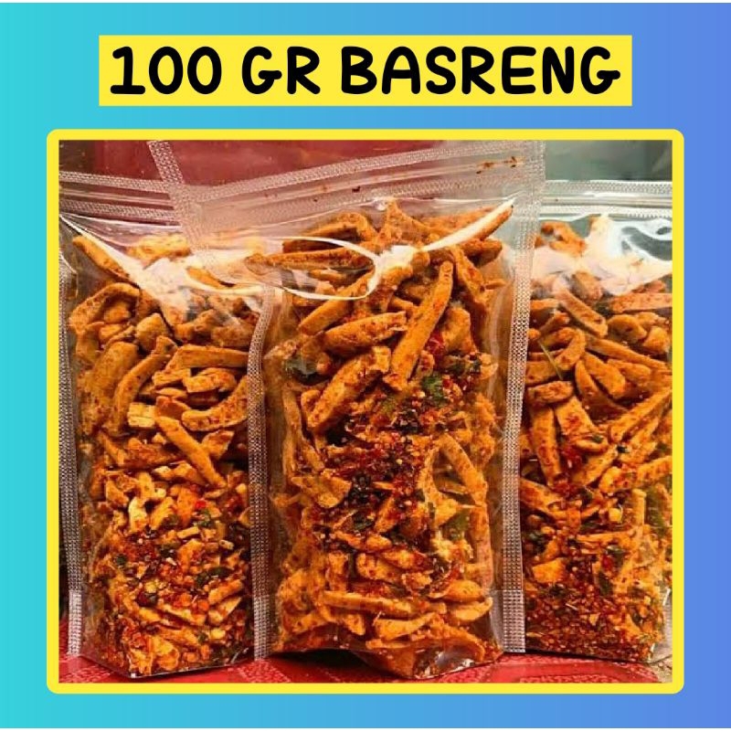 Jual Basreng 100 Gram Basreng Daun Jeruk Cod Cemilan Snack Shopee