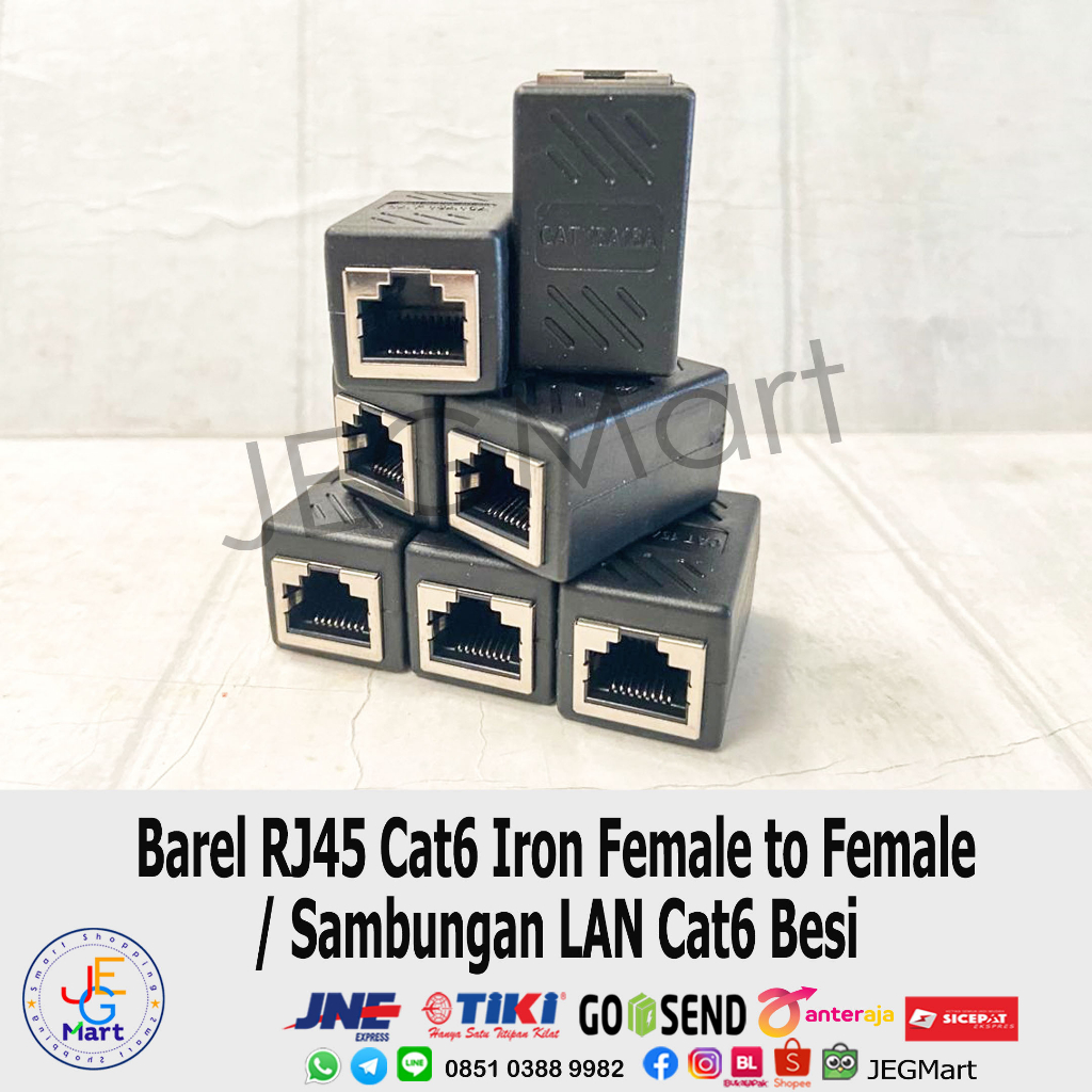 Jual Barel Rj Cat Iron Female To Female Sambungan Lan Cat Besi