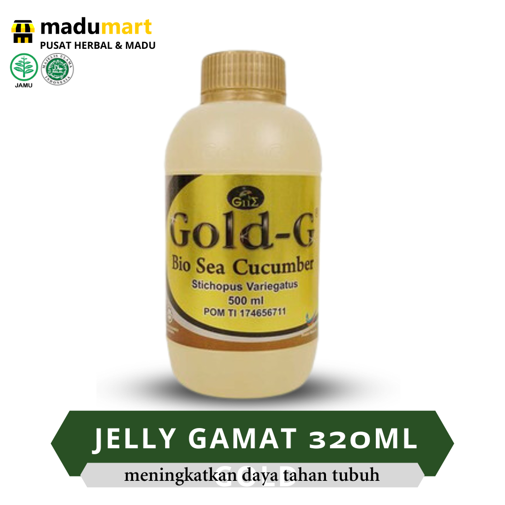 Jual JELLY GAMAT 320 ML GOLD G ASLI BIO SEA CUCUMBER TRIPANG EMAS