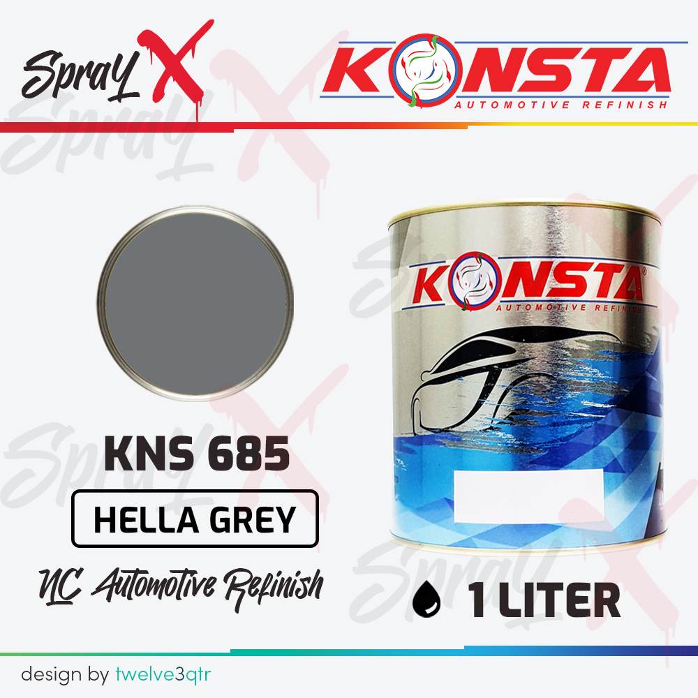Jual KONSTA NC SOLID GREY / ABU-ABU REPACK - CAT DUCO | Shopee Indonesia