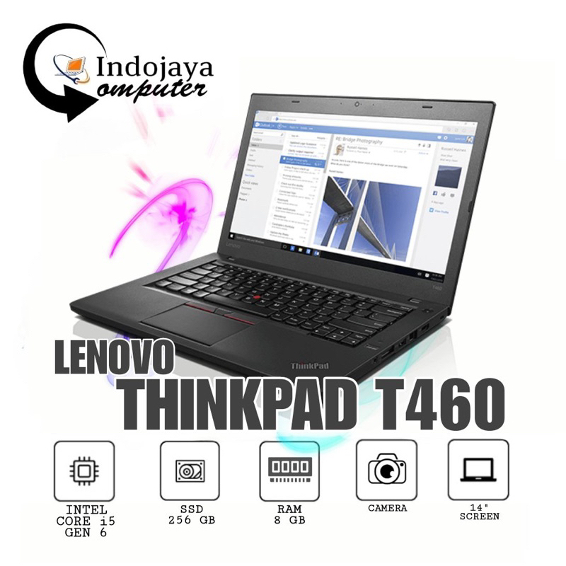 Jual Laptop Lenovo ThinkPad T460 Core I5 Gen 6 RAM 8GB SSD 256GB ...