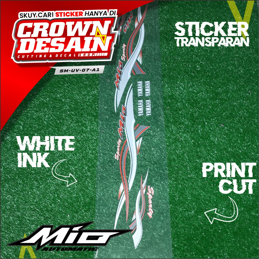 Jual Stiker Striping Mio Sporty UV Lis Sticker Body Polet - Sticker ...