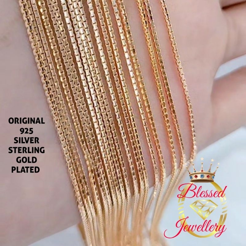 Jual KALUNG PERAK ASLI 925 LAPIS EMAS MODEL ITALI SANTA | Shopee Indonesia