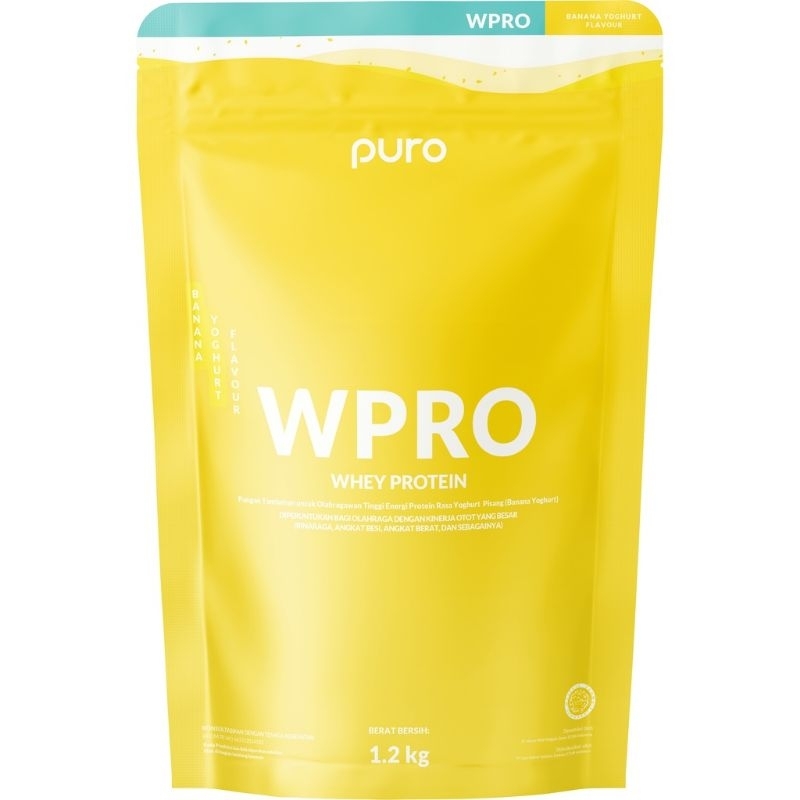 Jual wpro whey pro puro promo free shaker ori 1.2kg 1.2 kg wpi wpc gym