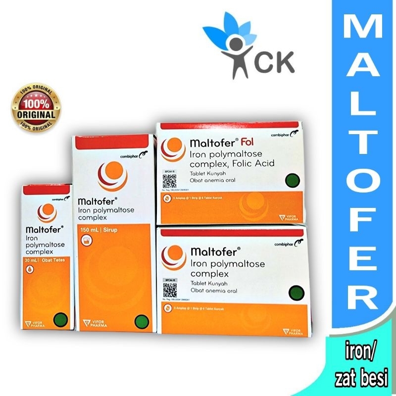 Jual MALTOFER FOL CHEW TABLET / CHEW / DROP suplemen besi terbaik