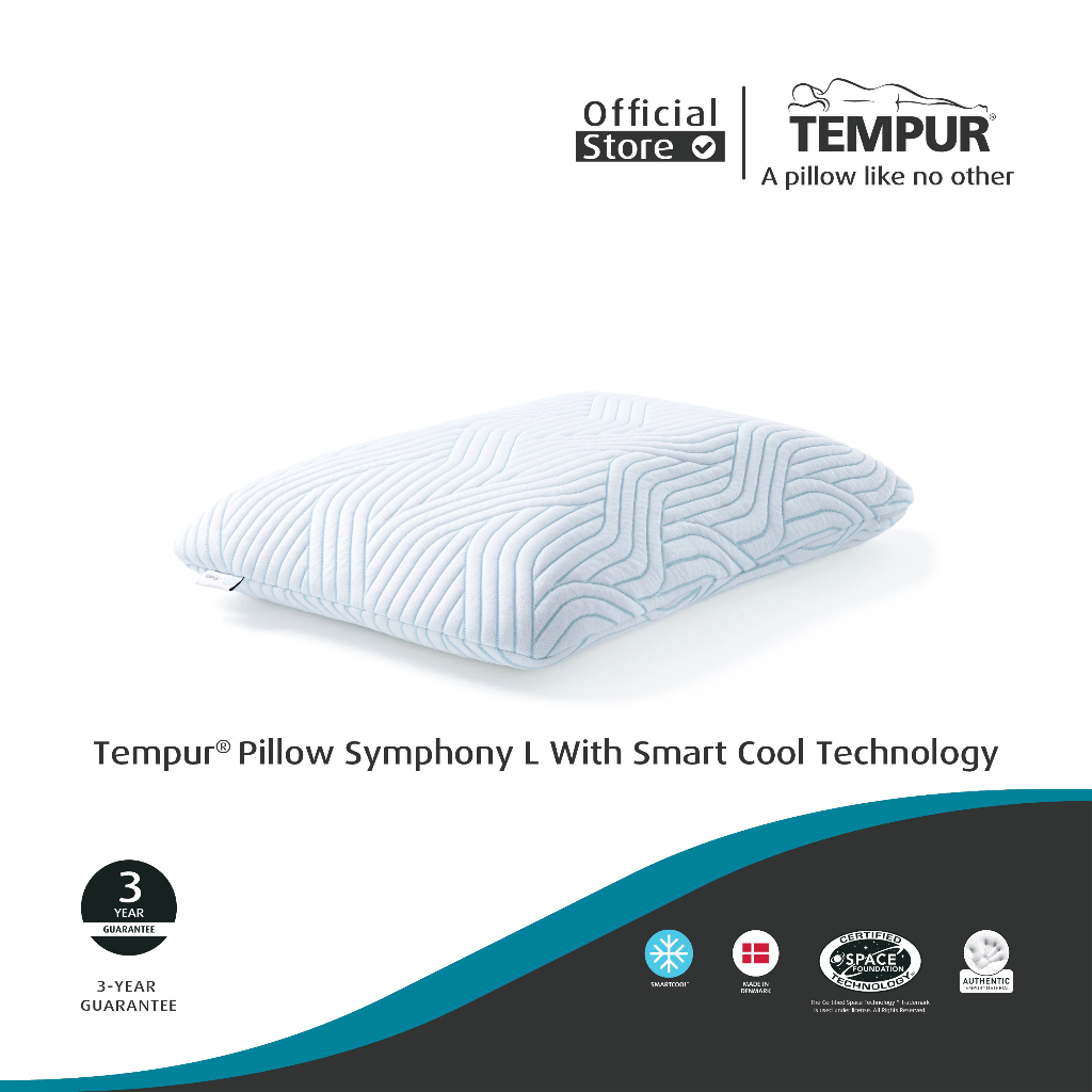 Jual TEMPUR Symphony [L] With Smart Cool Tech Pillow / Bantal | Shopee ...