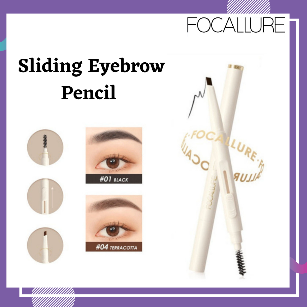 Jual Focallure Sliding Eyebrow Pencil / Silky Shaping Eyebrow Pencil ...