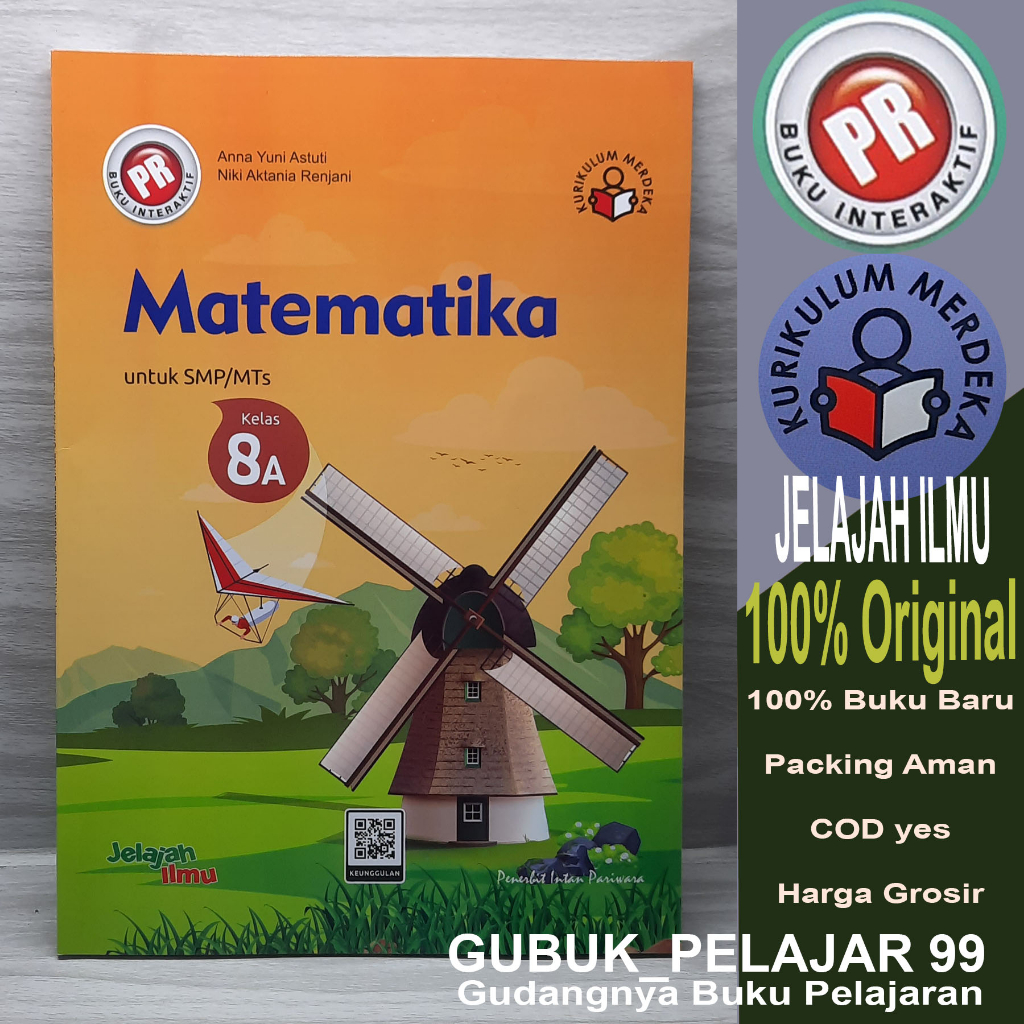 Jual Buku Interaktif PR MATEMATIKA 8A Kelas 8 Semester 1 SMP/MTs ...