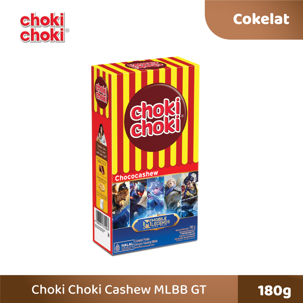 Jual { 1 Box Isi 20pcs } Choki Choki Chococashew - Choki Choki Coklat ...