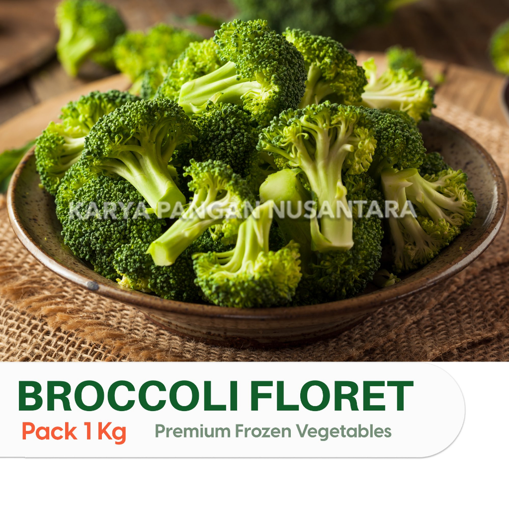 Jual Frozen Broccoli Florets Frozen Brokoli Beku Frozen Brocoli Pack 1 Kg Shopee Indonesia 