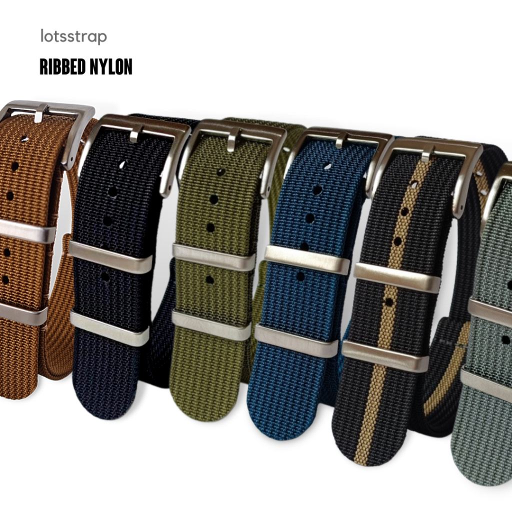 Jual Tali Jam Tangan Nato Strap Nylon Strap Ribbed Nylon 18mm 20mm 22mm