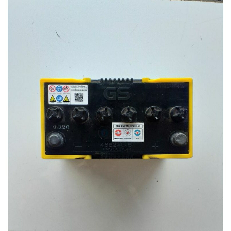 Jual OBRAL BEKAS AKI MOBIL GS HYBRID ASTRA NS 60 LS 12 V 45 AMPERE