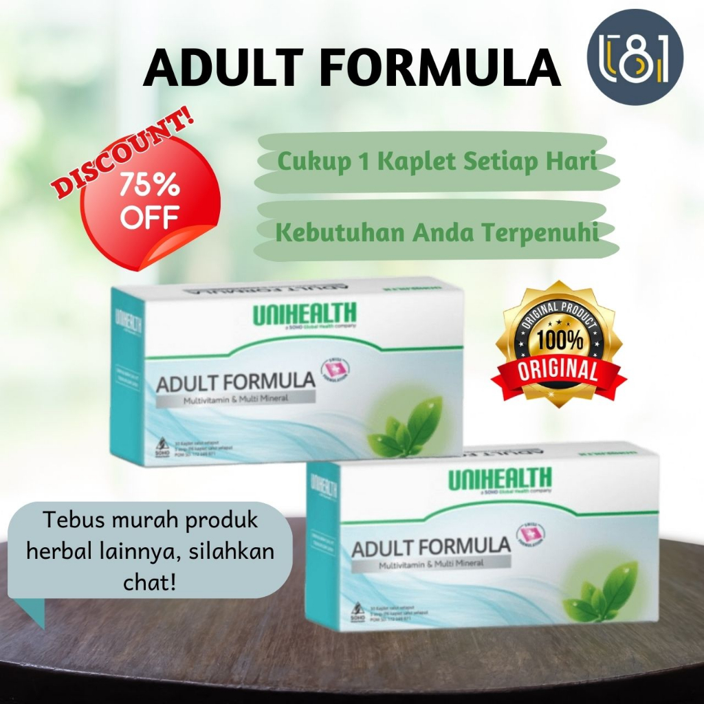 Jual Adult Formula / Formula Untuk Vitamin Tubuh Asli Original | Shopee ...