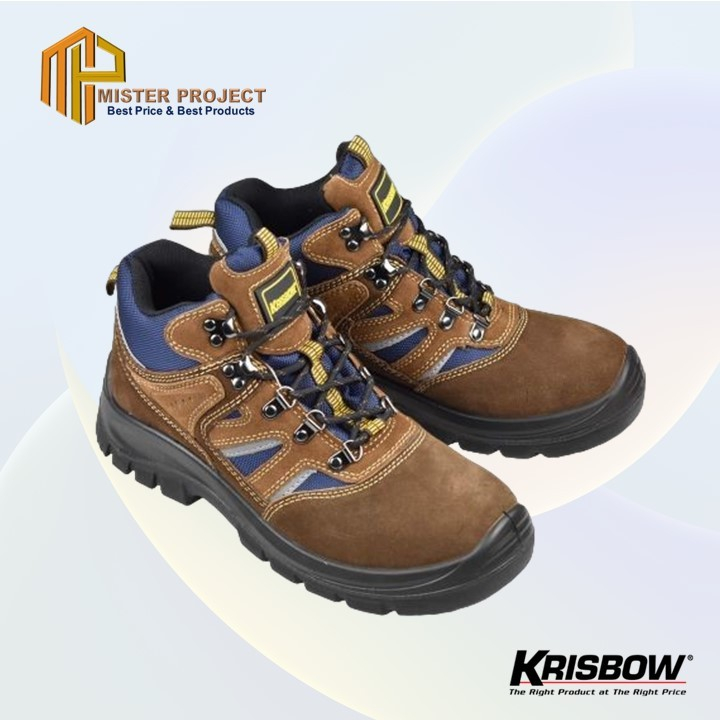 Jual Krisbow Sepatu Safety Shoes Prince Ankle Boots Uk 39-Cokelat ...