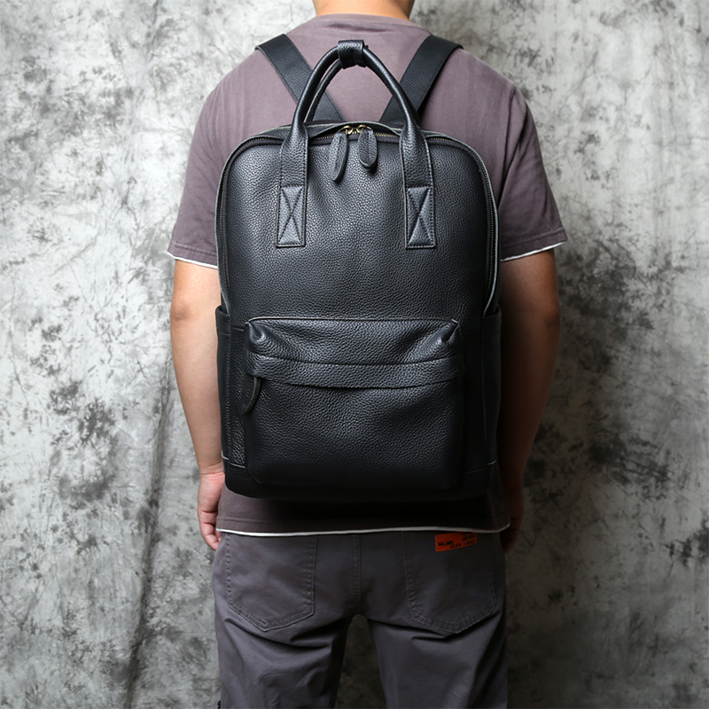Jual Ransel Pria Kulit Tas Tangan Kulit Sapi Alami Kapasitas Besar ...