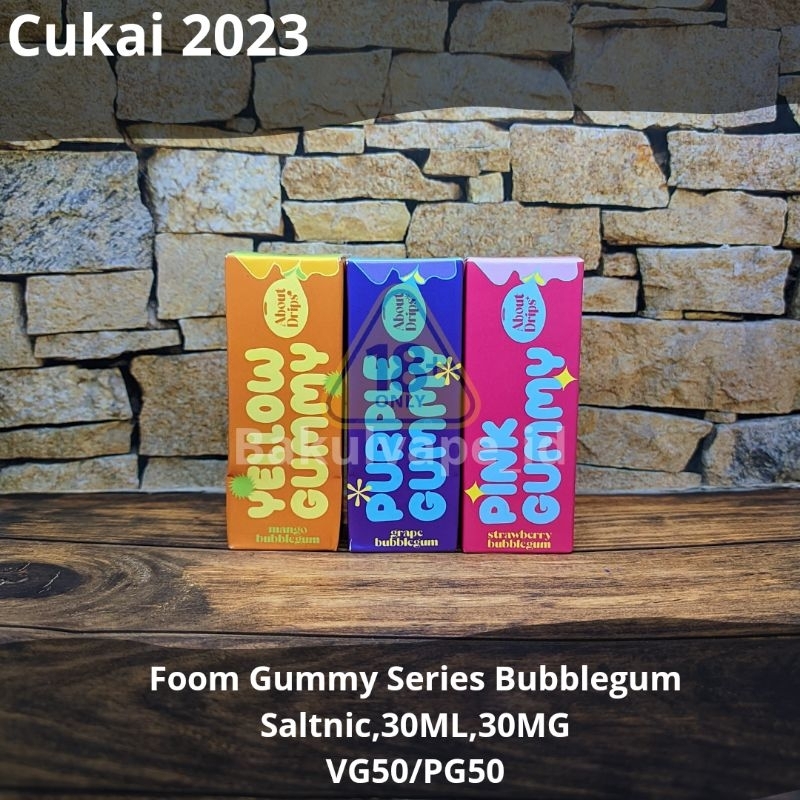 Jual Foom Bublegum Series Saltnic 30ml Original By Foom Yellow Gummy