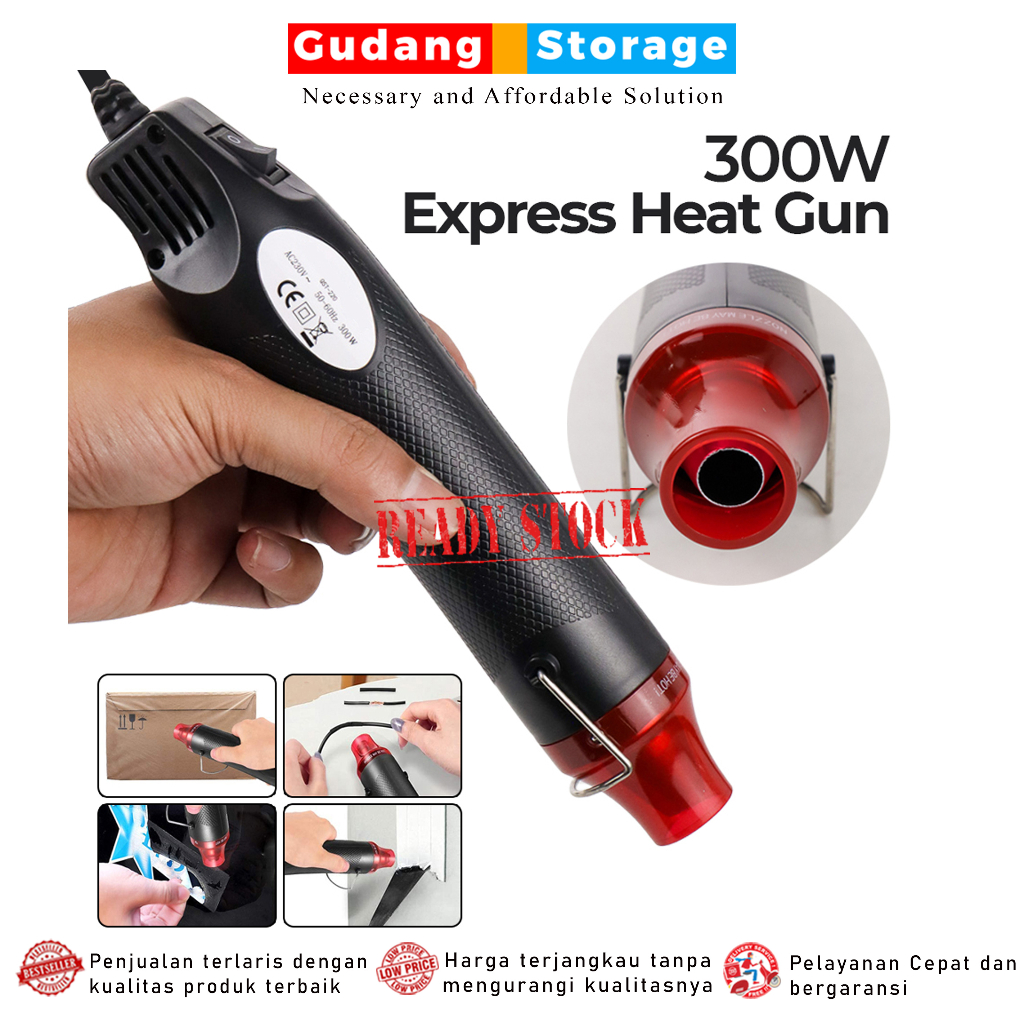 Jual [PROMO] Express Heat Gun Alat Pemanas  Alat Bantu Melepas Rekatan  HotGun Het Gan Heat Gun Electric Hot Air Vinyl - QST-220 Black | Shopee  Indonesia