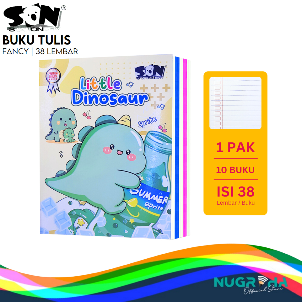 Jual BUKU TULIS SEKOLAH MURAH SON ISI 38 FANCY | Shopee Indonesia