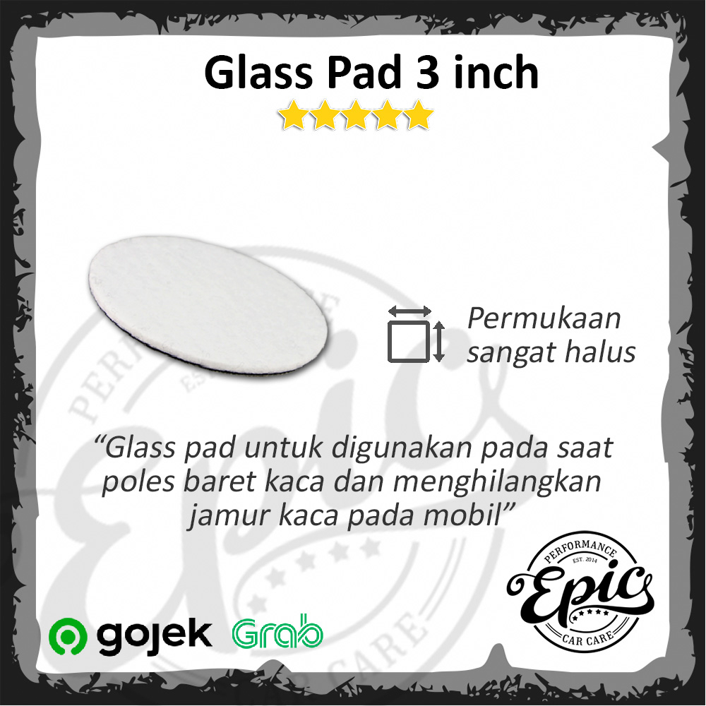Jual Glass Polishing Pad 3 Inch Pad Poles Kaca Mobil Baret 3 inch