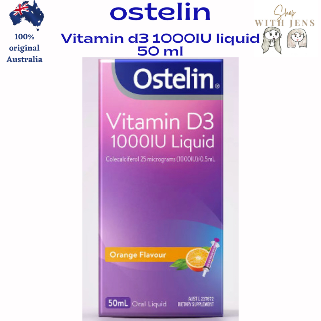 Jual Ostelin Vitamin D3 1000 IU Liquid 50 mL Shopee Indonesia