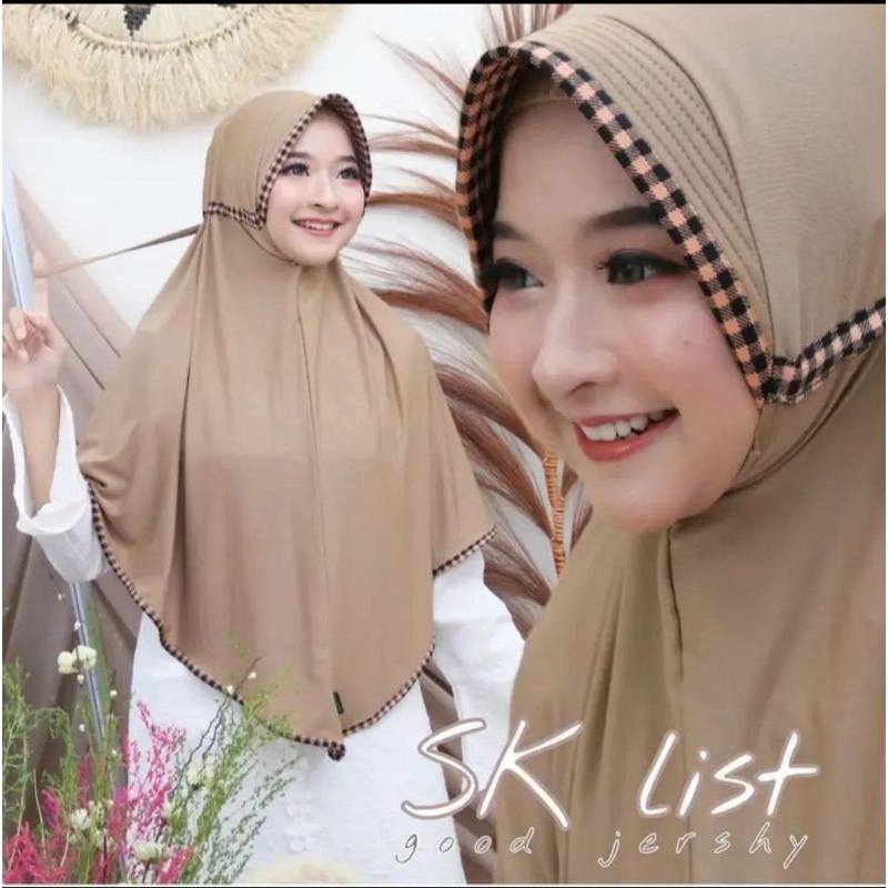 TERBARU! (COD) HIJAB INSTAN SERUT KOTAK BESAR jilbab serut Rubik Serut Inayah Hijab Jersey Jumbo Jilbab Cantik kerudung Terkini TERLARIS