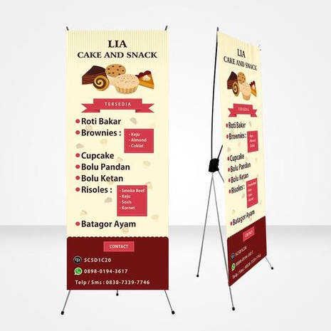 Jual [COD] PAKET X-BANNER + RANGKA PENYANGGA MURAH X BANNER SPANDUK ...