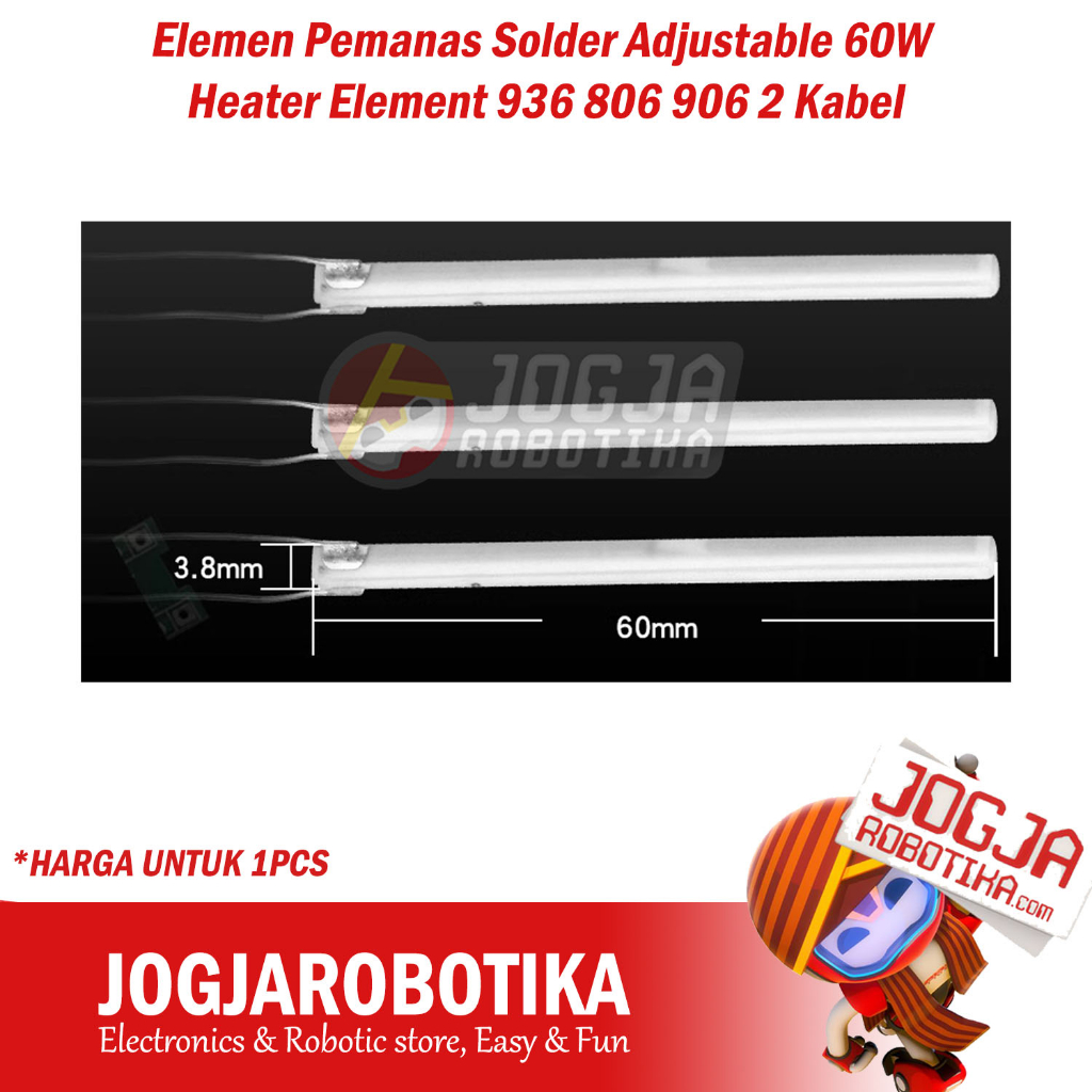 Jual Elemen Pemanas Solder Adjustable 60W Heater Element 936 806 906 2 ...