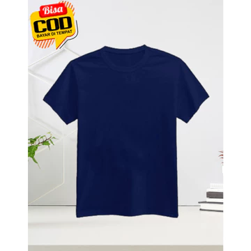Kaos Polos Pria Cotton Combed 30s Kaos Lengan Pendek Pria Round Neck Regular Fit Kaos Polos
