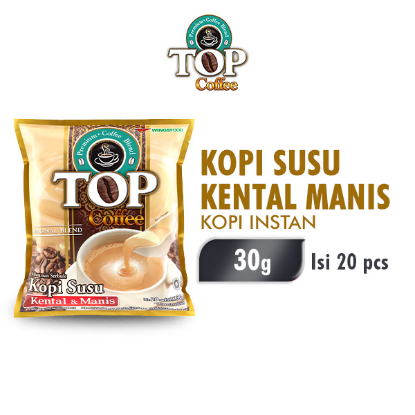 Jual Top Coffee Kopi Instan Susu Kental Manis 3in1 30 Gr X 10 Pcs Shopee Indonesia 