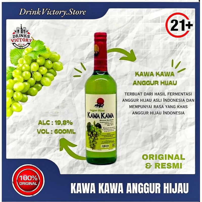 Jual Anggur Hijau Kawa Kawa 600ml Anggur Beverages Original 100 Shopee Indonesia 9493