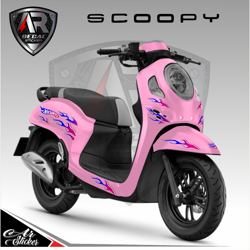 Jual Stiker Decal Scoopy New Full Body Stiker Motor Variasi Ful Blok Keren All New