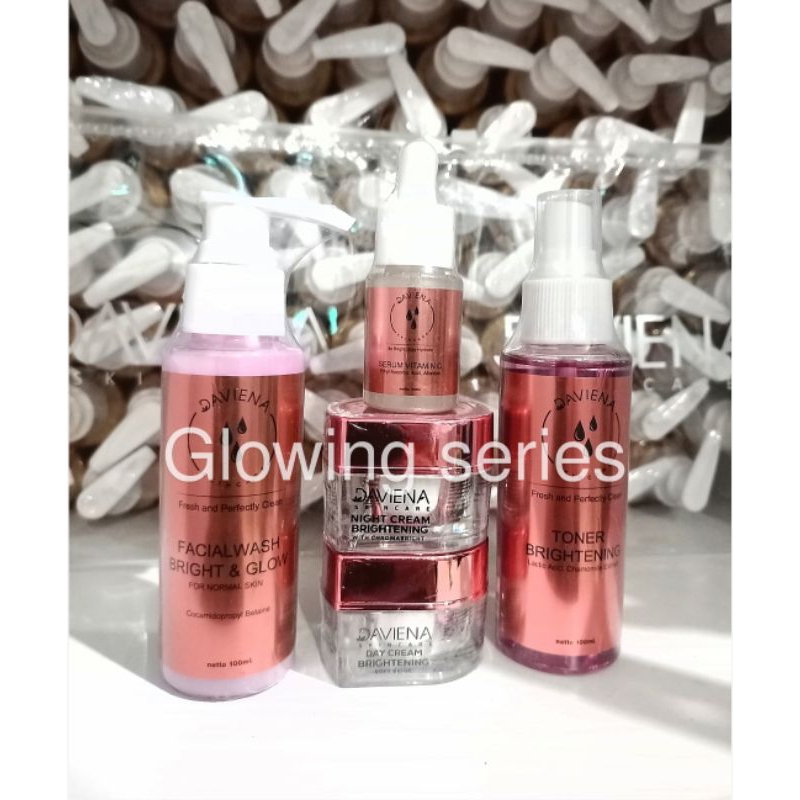 Jual Daviena Skincare Glowing Series Paket Lengkap 100 Original Ready