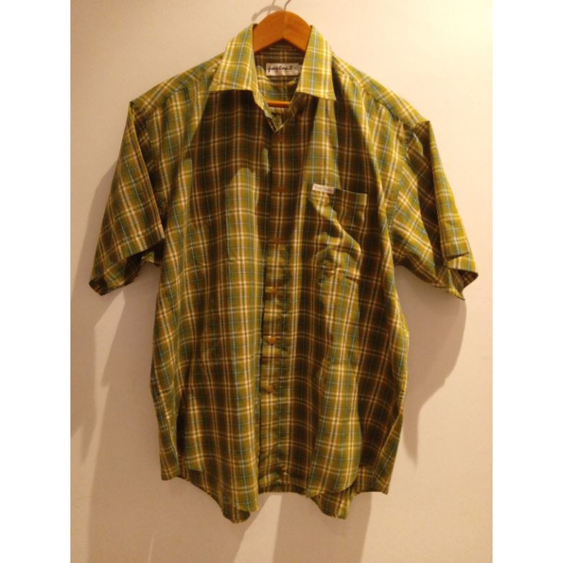 Jual KEMEJA PIERRE CARDIN ( GREEN/ PRELOVED ) | Shopee Indonesia