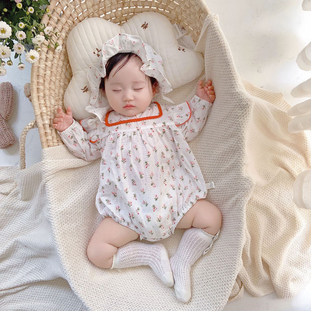 Jual Romper Jumsuit Anak Perempuan White Flower / Baju Anak Perempuan