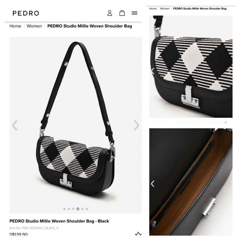 PEDRO Studio Millie Leather Shoulder Bag - Chalk