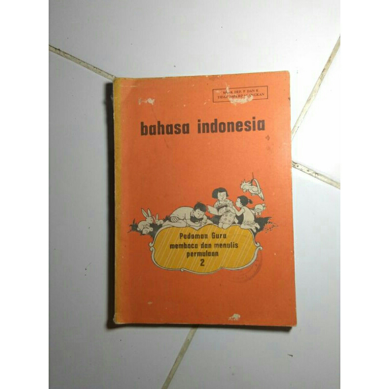 Jual Buku Peladjaran Jadul Pedoman Guru Membaca Dan Menulis Permulaan 2