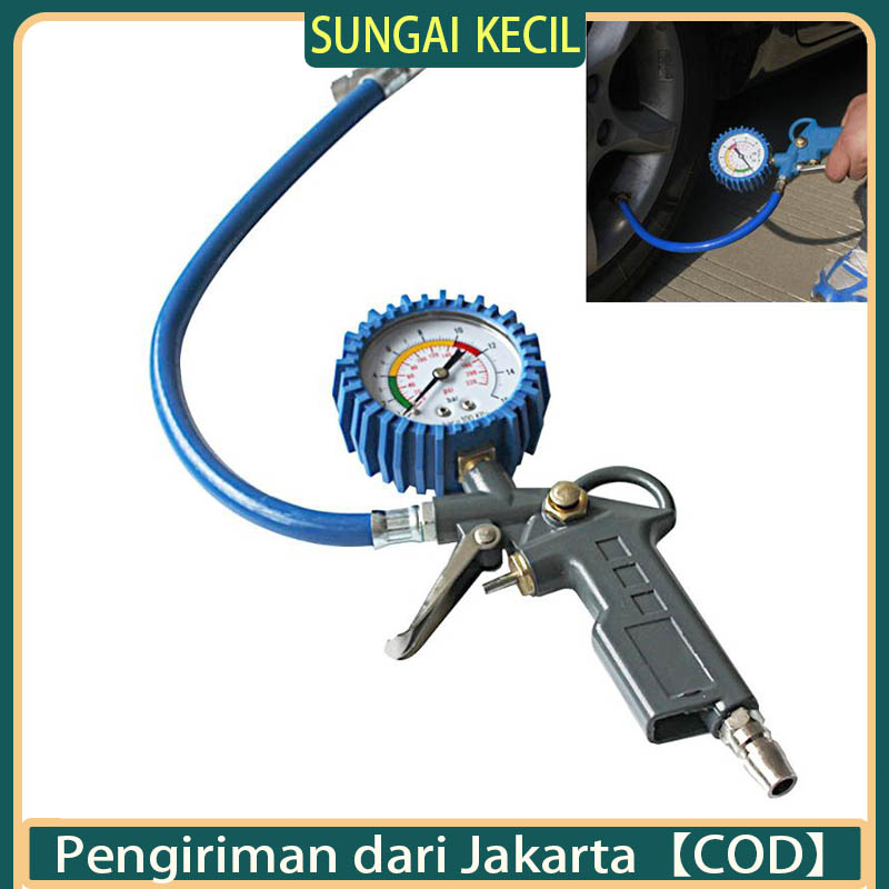 Jual Pengisi Isi Ukuran Angin Ban Tire Inflator XENON Air Pressure Gun ...