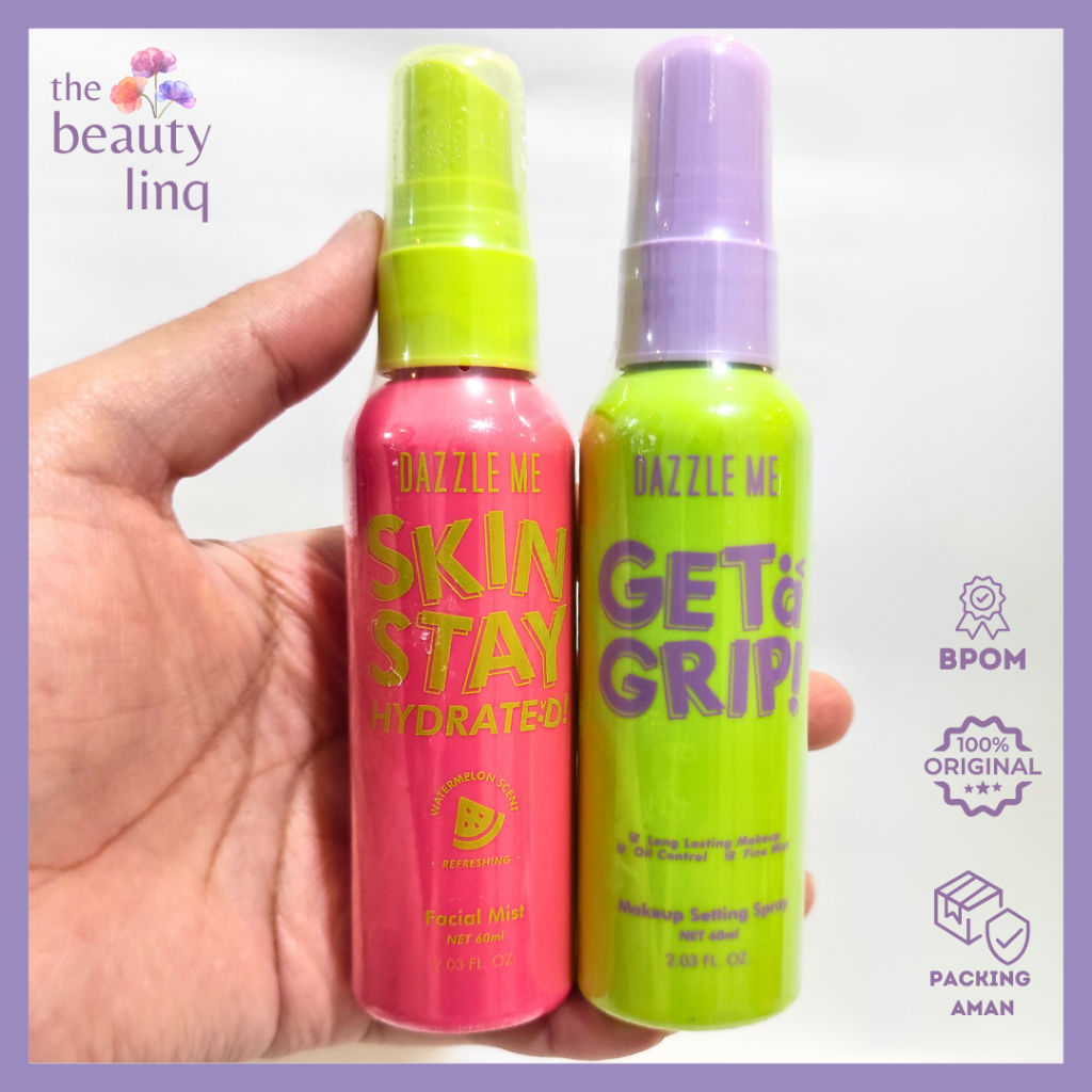 Jual Dazzle Me Get A Grip Makeup Setting Spray Skin Stay Hydrated Facial Mist 60ml Shopee 5808