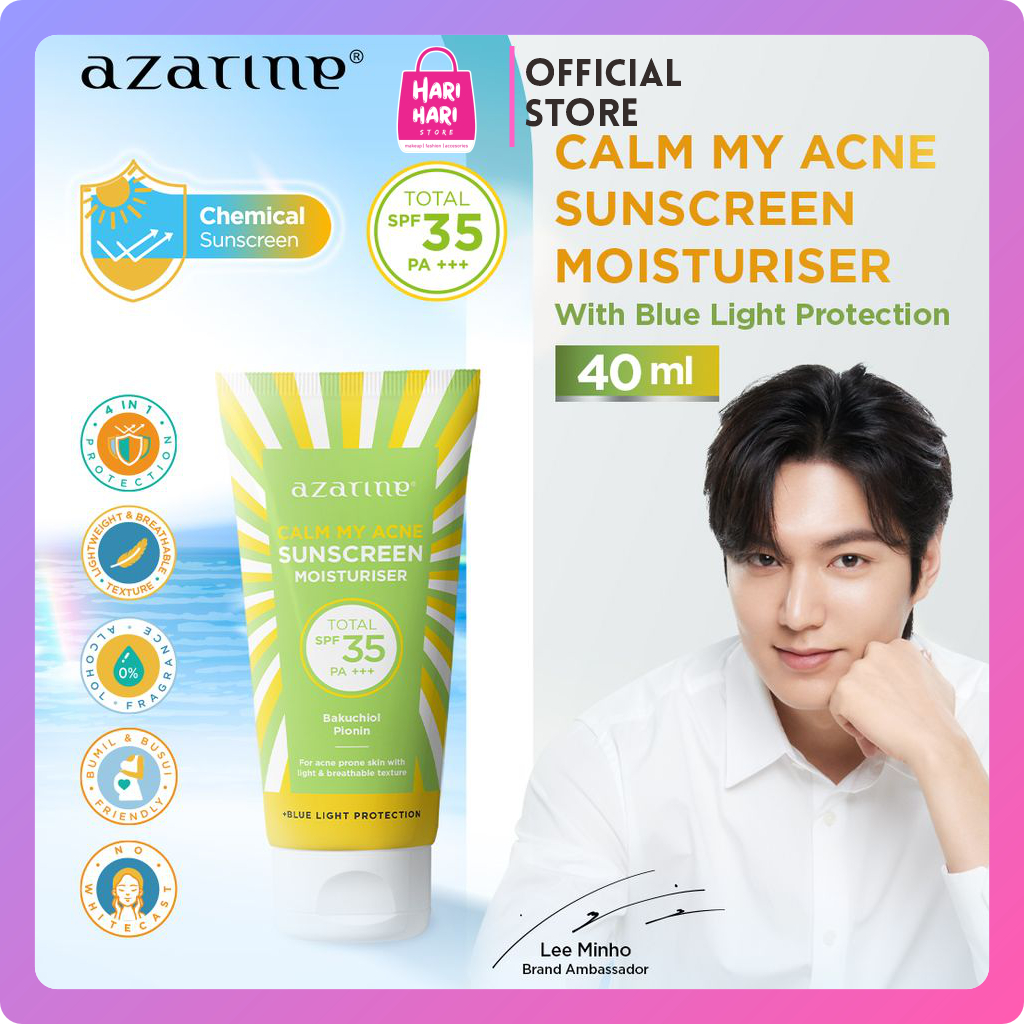 Jual Azarine calm may acne sunscreen spf 35 PA+++ | Shopee Indonesia