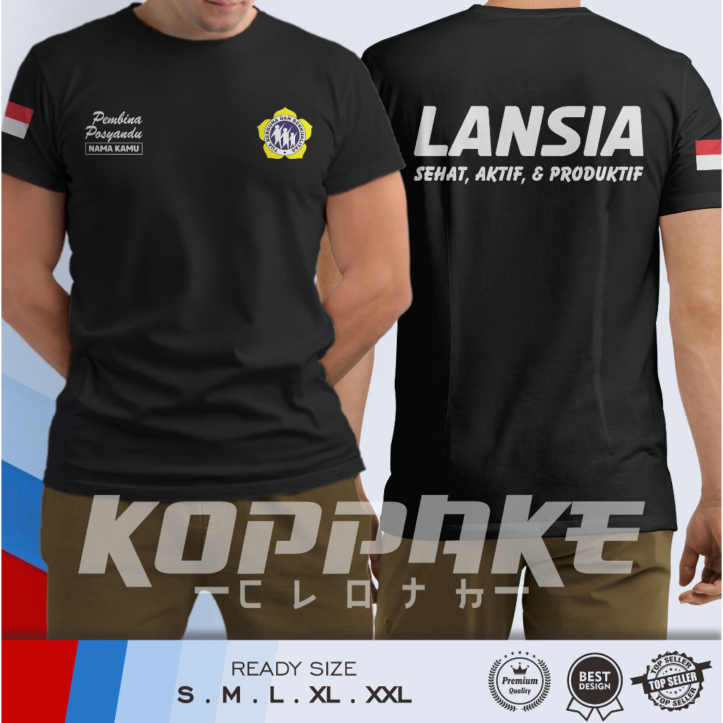 Jual Kaos Pembina Posyandu Lansia Gratis Nama Kamu Baju Distro Shopee