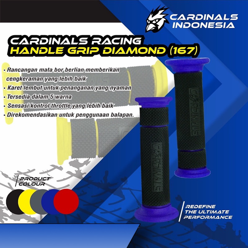 Jual Handle grip Cardinals Racing untuk Race/balap | Shopee Indonesia